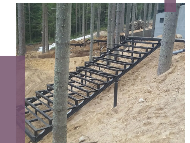 Монтаж металлических лестниц в Пушкине от 13744 руб. 