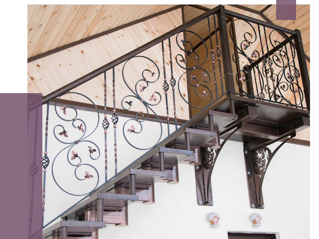 Кованые лестницы в Пушкине от 80909 руб. под ключ