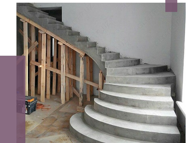 Изготовление бетонных лестниц под ключ в Пушкине от 20227 руб. | ПРОЛЁТ-Пшк