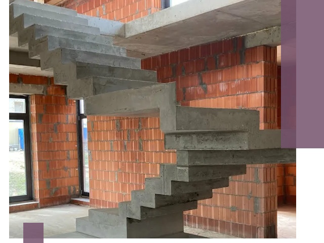 Изготовление бетонных лестниц под ключ в Пушкине