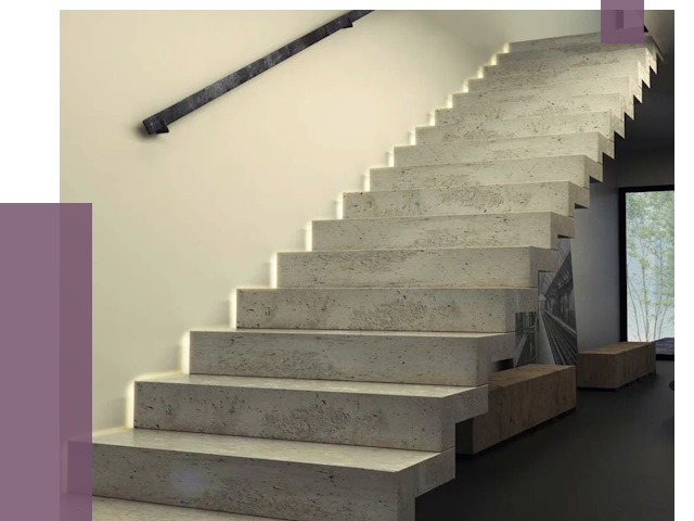 Облицовка бетонных лестниц в Пушкине от 4668 руб/м2 