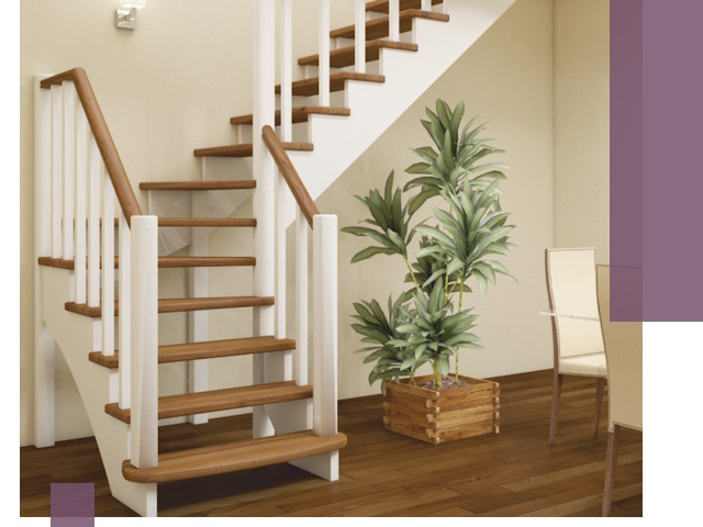 Г-образные лестницы под ключ в Пушкине — изготовление и монтаж