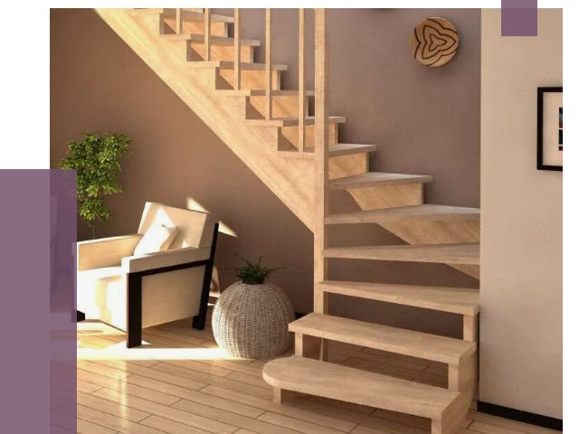 Изготовление Г-образных лестниц в Пушкине от 19190 руб. 