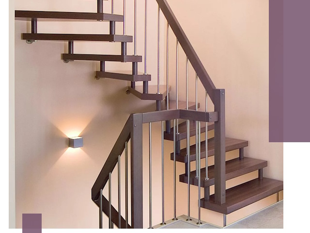 Изготовление лестниц на больцах в Пушкине под ключ