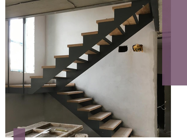 Изготовление лестниц на металлокаркасе в Пушкине от производителя