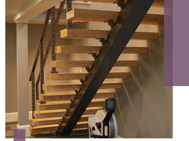 Лестницы на монокосоурах под ключ в Пушкине - изготовление и монтаж