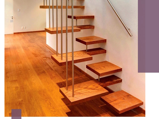 Лестницы «гусиный шаг» на заказ в Пушкине для узких пространств