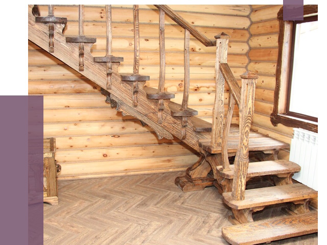 Лестницы в баню в Пушкине от 19398 руб. — изготовление | ПРОЛЁТ-Пшк