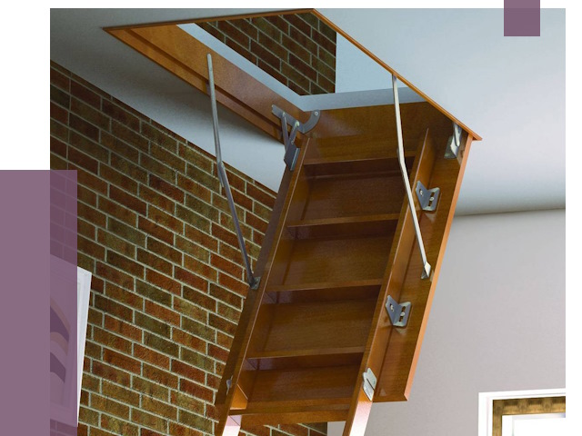 Установка чердачной лестницы в Пушкине от 7935 руб. | ПРОЛЁТ-Пшк