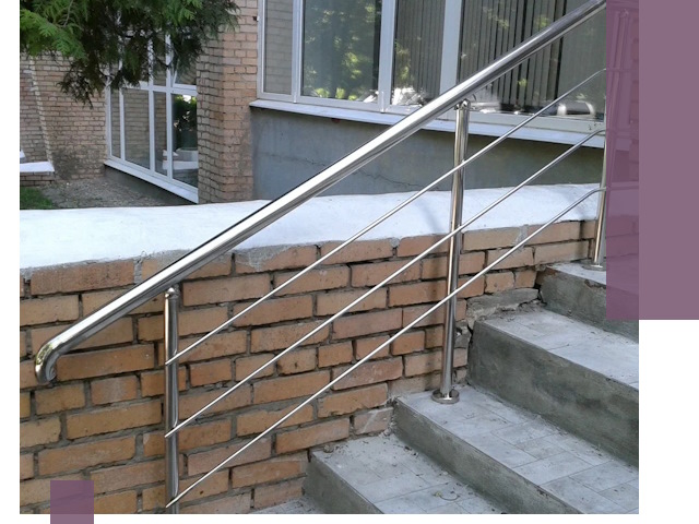 Перила из нержавеющей стали высокого качества в Пушкине