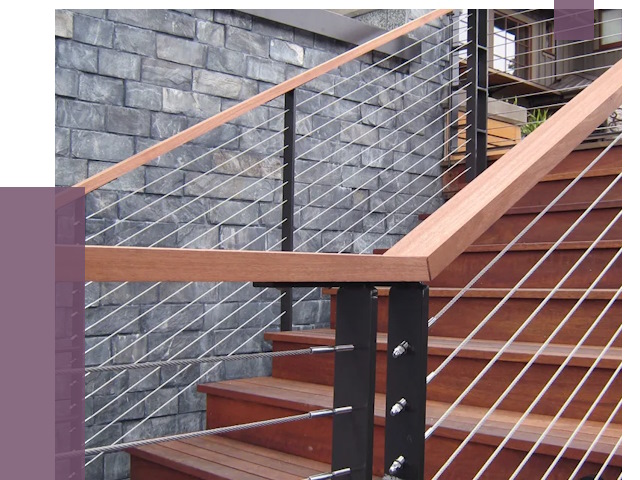 Тросовые перила под ключ в Пушкине от 7883 руб.