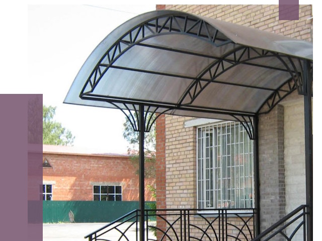 Металлические навесы и козырьки в Пушкине от 12966 руб.