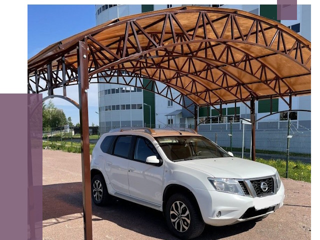 Недорогие навесы в Пушкине от 43567 руб.  | ПРОЛЁТ-Пшк