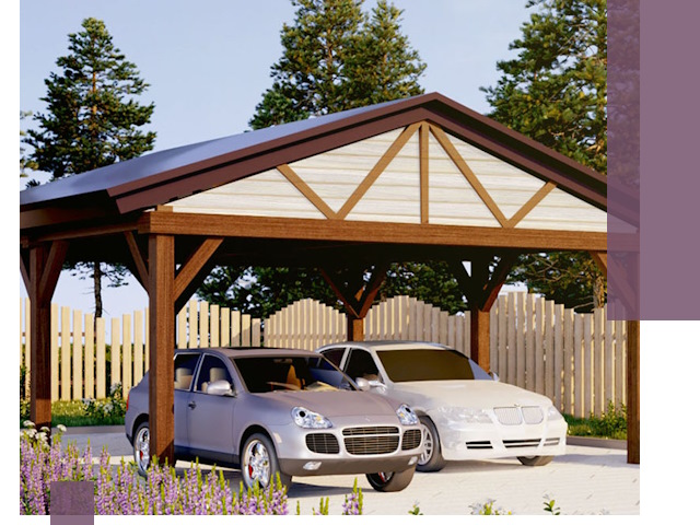 Навесы для автомобиля в Пушкине — изготовление и монтаж