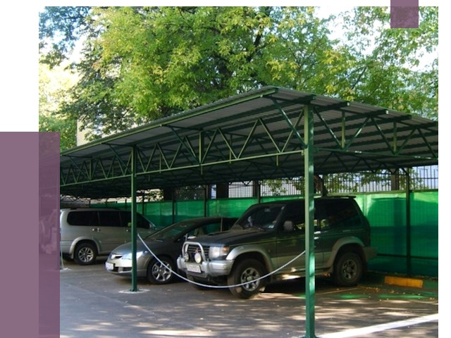 Навесы для парковки в Пушкине от 81428 руб. заказать | ПРОЛЁТ-Пшк