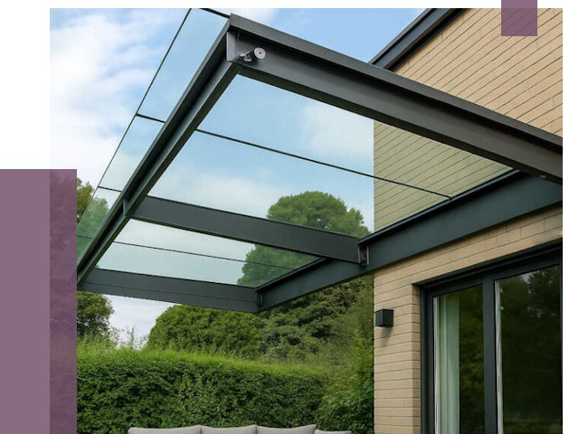 Стеклянные навесы и козырьки в Пушкине от 12448 руб.