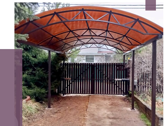 Арочные навесы в Пушкине от 12914 руб. — изготовление и монтаж | ПРОЛЁТ-Пшк