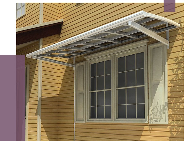 Козырьки над окнами в Пушкине от 7728 руб. — монтаж, покупки | ПРОЛЁТ-Пшк