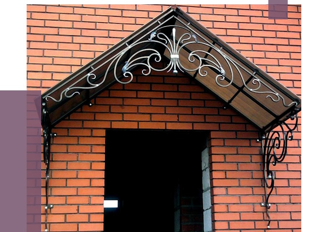 Металлические козырьки в Пушкине от 10840 руб. 