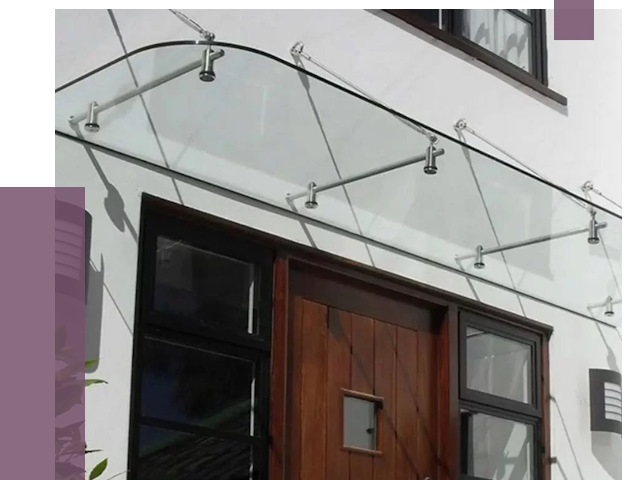 Стеклянные козырьки в Пушкине от 19190 руб. | ПРОЛЁТ-Пшк