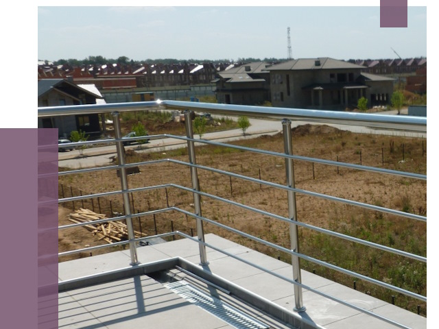 Парапеты из нержавеющей стали в Пушкине от 8091 руб. за м² | ПРОЛЁТ-Пшк