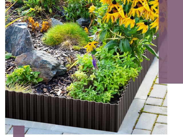 Металлические бордюры для клумб в Пушкине — производство и монтаж