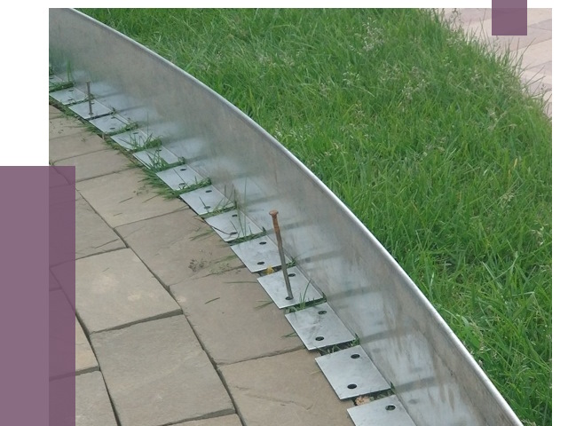 Металлические бордюры для тротуаров в Пушкине от 8817 руб.